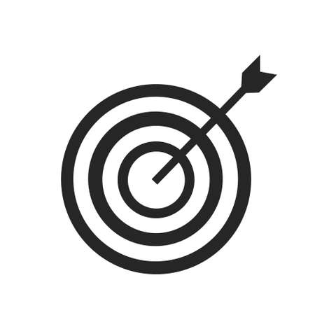 Icon marketing target graphic designのイラスト素材