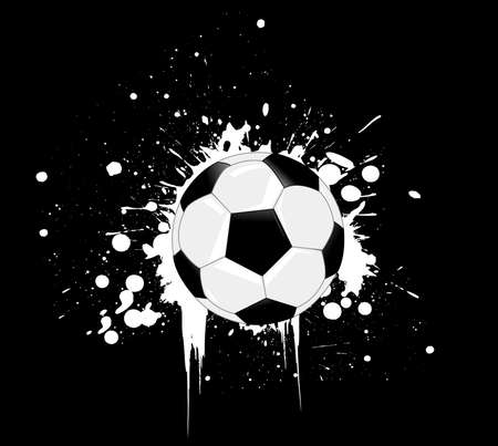 vector soccer ball illustrationのイラスト素材