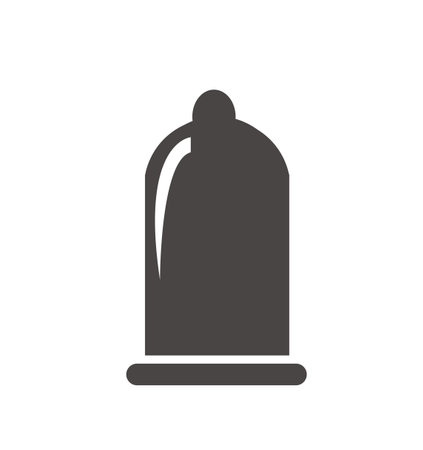 Condom vector icon, protect symbolのイラスト素材