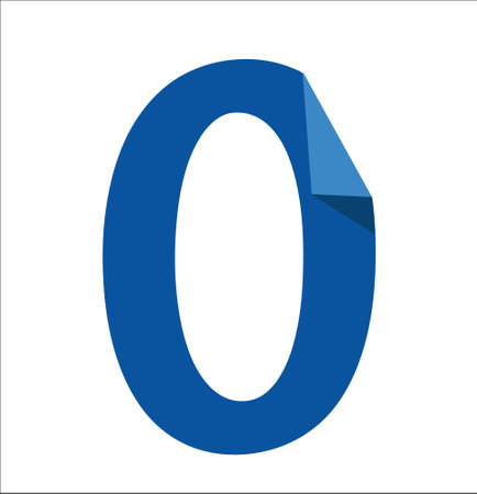 Illustration of colorful number.のイラスト素材