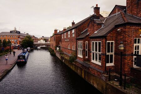 Birmingham Canals. UK October 2017のeditorial素材