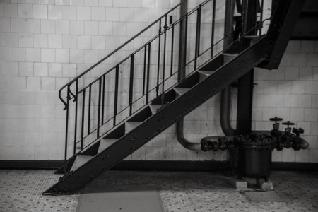 Metal Stairs from an old factoryの写真素材