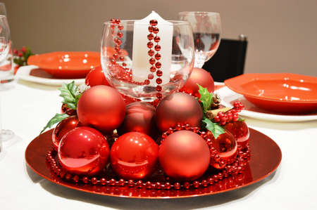 Cristhmas table in Italyのeditorial素材