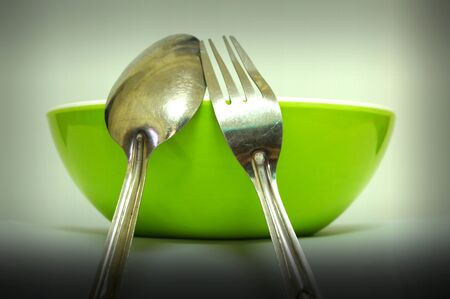 cup and spoons             