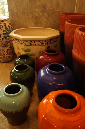 bowl and jarの写真素材