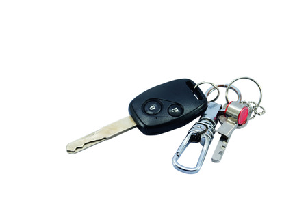 car remote on white abckground
