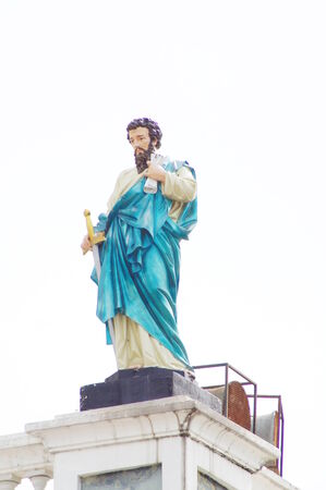 Christian statueの写真素材
