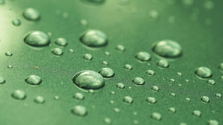 water drop on glassの写真素材