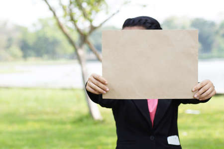 show paper in gardentの写真素材