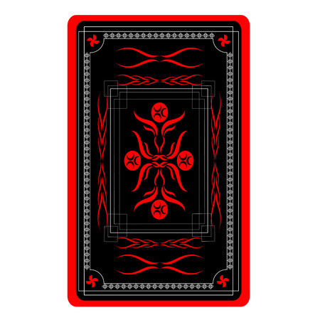 playing card back sideのイラスト素材