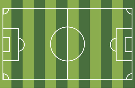 A realistic textured grass footballのイラスト素材