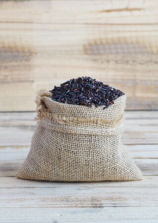 Black rice Thailand (Berry rice)の写真素材