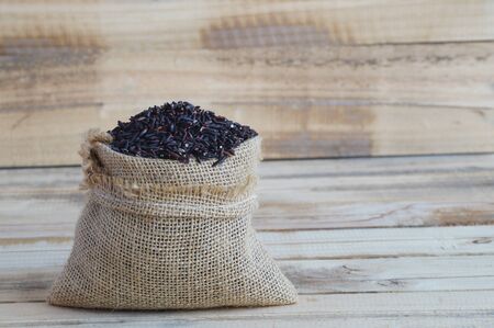 Black rice Thailand (Berry rice)の写真素材