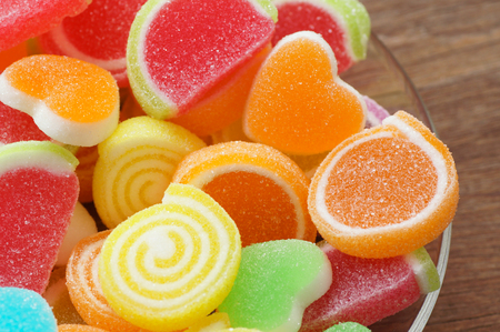 sweet candy in heart shapeの写真素材