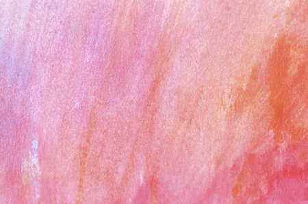 Old texture (horizontal) / Watercolour paper background for artwork in many color,red, orange, pink and yellowの写真素材