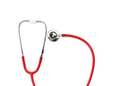 Stethoscope isolated on  white  backgroundの写真素材