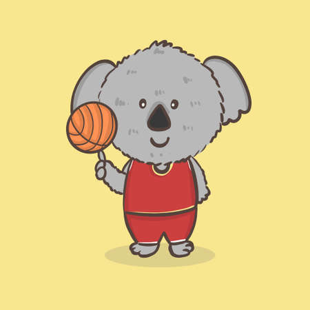 Hen cartoon character play karateのイラスト素材