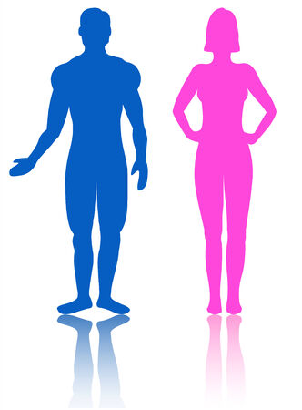 Family Silhouette, VECTORのイラスト素材