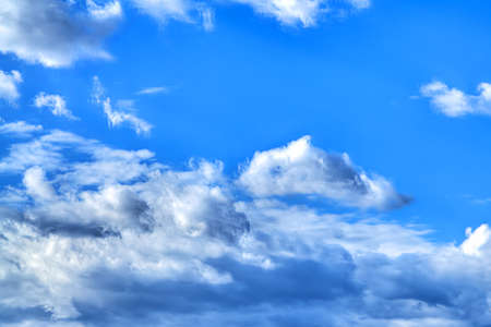 Blue sky with clouds, background 
