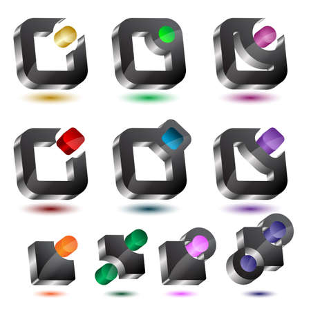 Colorful Business Design symbolのイラスト素材