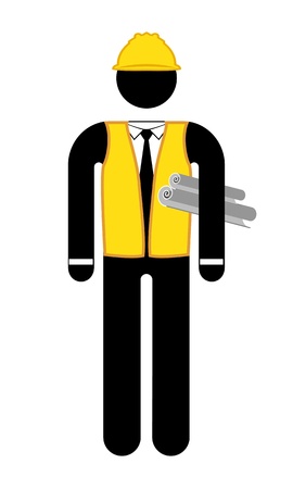 architect characterのイラスト素材