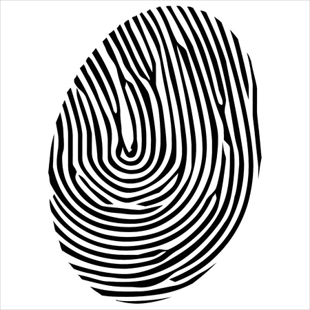 Finger print isolated on the white background のイラスト素材