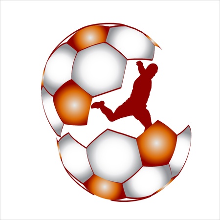 player football ballのイラスト素材