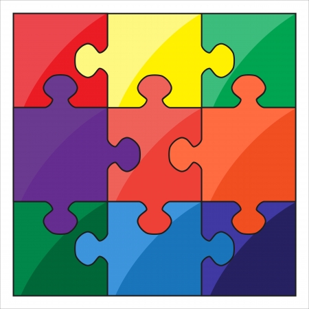 color puzzleのイラスト素材
