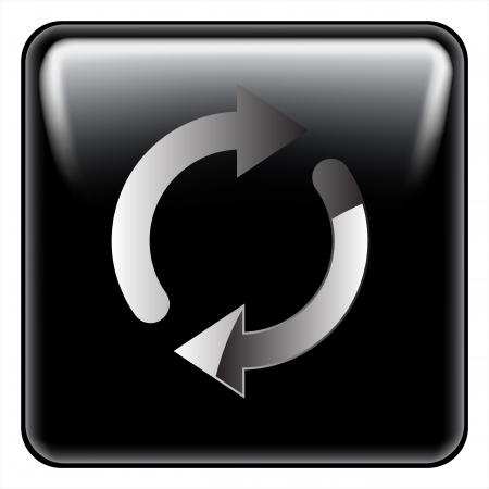 black reload button のイラスト素材