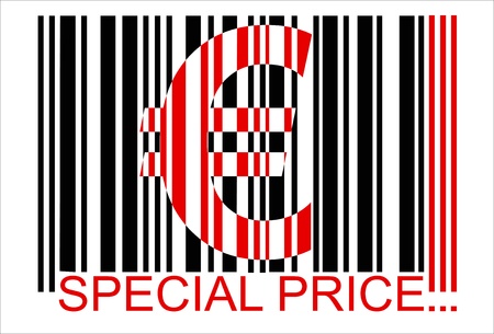 euro, SPECIAL PRICE, bar codeのイラスト素材