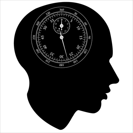 STOPWATCH of the human mind,のイラスト素材