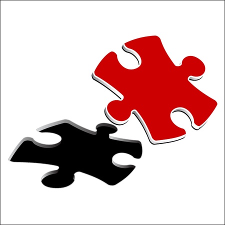 jigsaw puzzleのイラスト素材