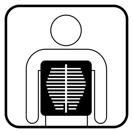 X ray symbolのイラスト素材