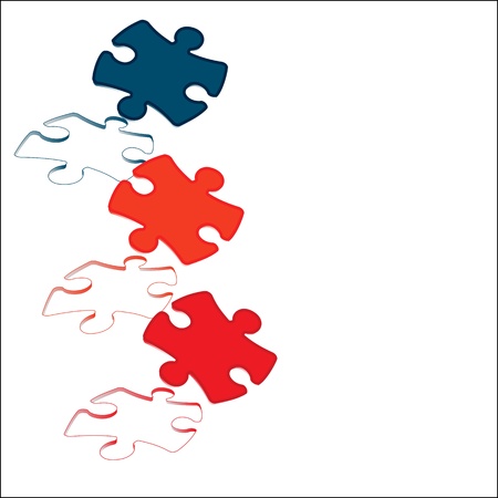 jigsaw puzzleのイラスト素材
