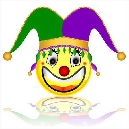 court jester smile character のイラスト素材