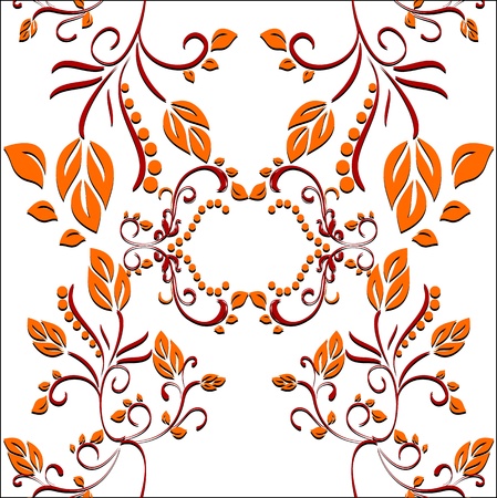 modern swirl ornamentのイラスト素材
