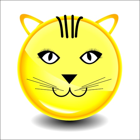 Cat  smile character のイラスト素材