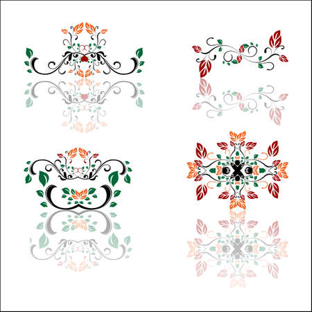 modern swirl ornamentのイラスト素材