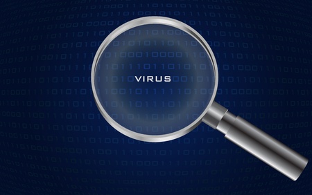 system virus detected のイラスト素材