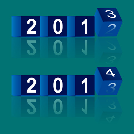 2012-2013-2014 passing years, vectorのイラスト素材