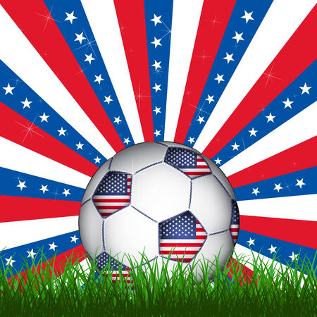 American soccer ball, vectorのイラスト素材