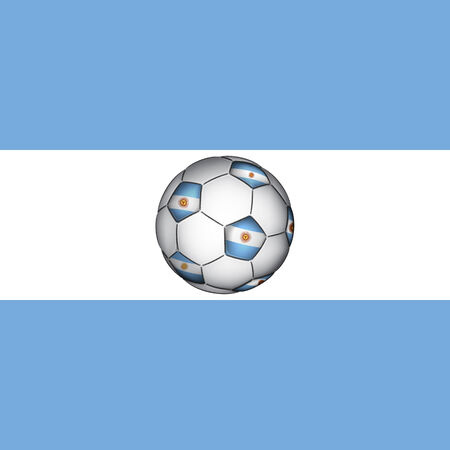 Argentine soccer ball, vectorのイラスト素材