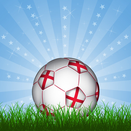 England soccer ball, vectorのイラスト素材