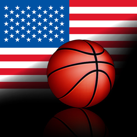USA basket ball, vector の写真素材