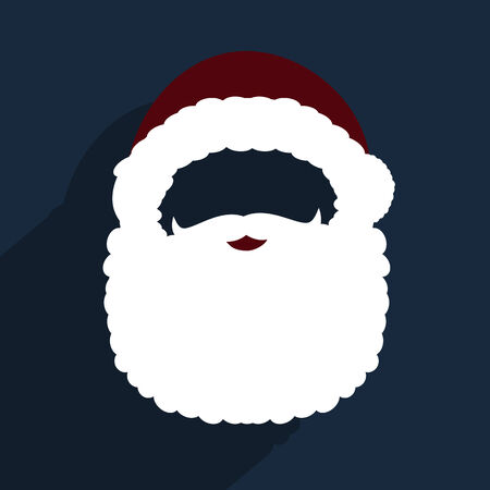 Santa Claus mask, add face, vectorのイラスト素材