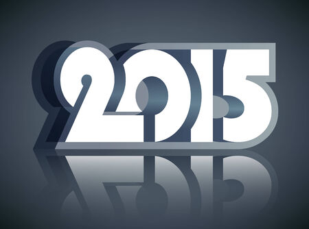 Happy New Year 2015 design card, vectorのイラスト素材