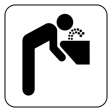 water drinking symbol  , vectorのイラスト素材