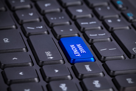 BLUE Make money Enter Key
