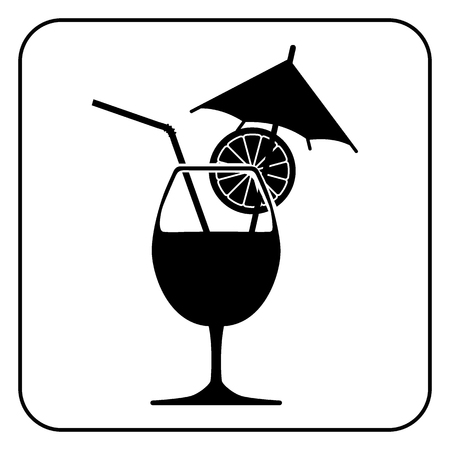 silhouette of drink, vectorの写真素材