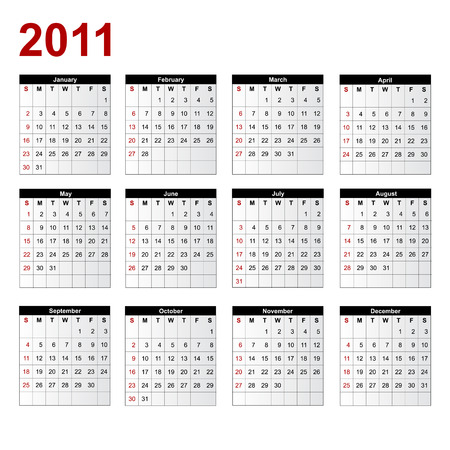 calendar vectorのイラスト素材